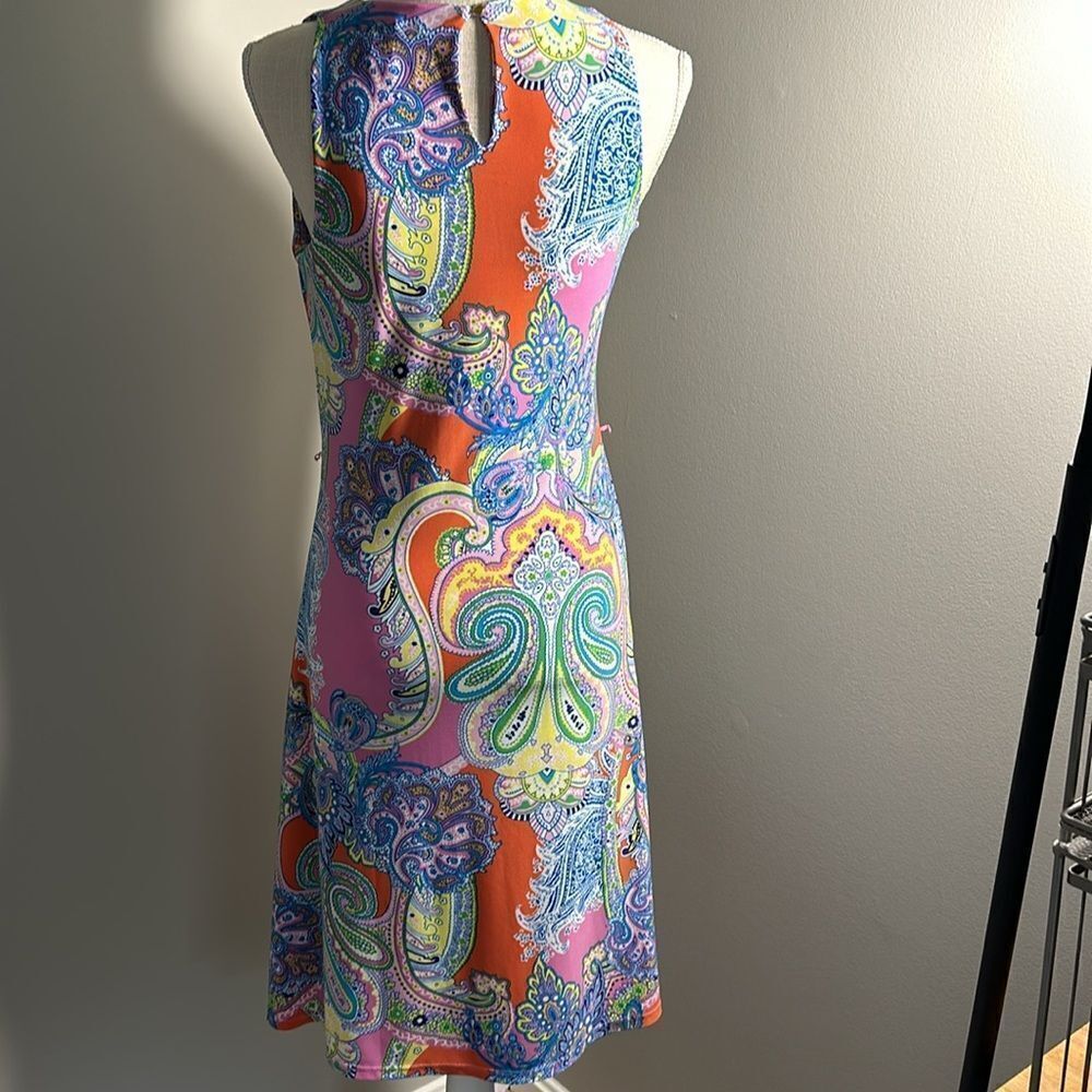 Womens Lauren‎ Ralph Lauren Paisley fitted Dress Small - Picture 3 of 5